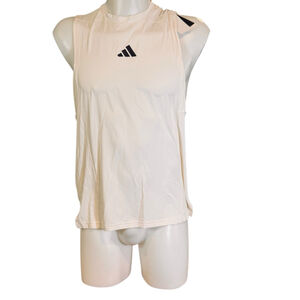 Men's Adidas d4t Tank Top L Off-White Black